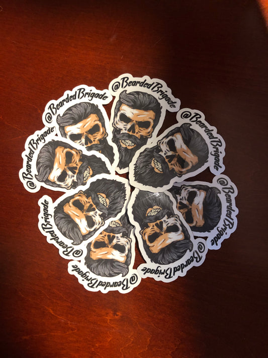 Bearded Brigade Sticker v2